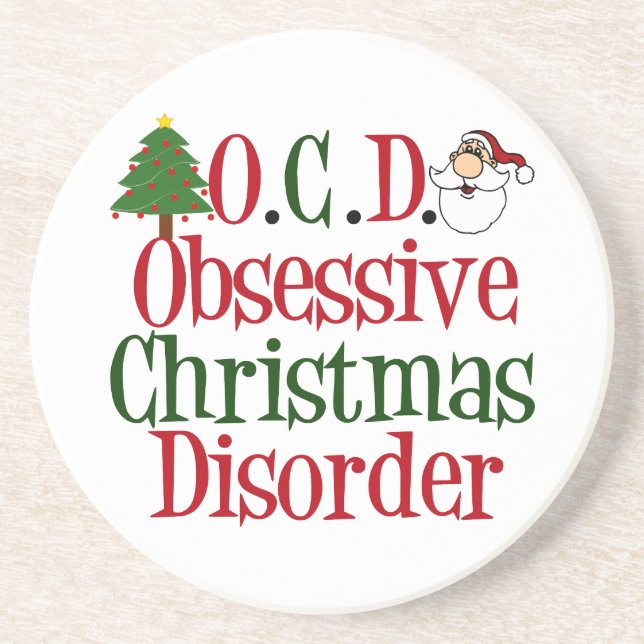 Christmas Obsession Drink Coaster (Front)