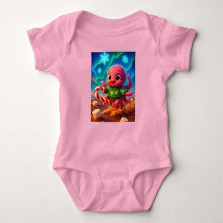 Christmas Octopus, Author Natasha Us Baby Bodysuit