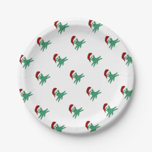 Christmas Octopus Paper Plates