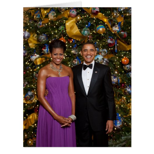 Christmas of President Barack Obama and Michelle (Front)