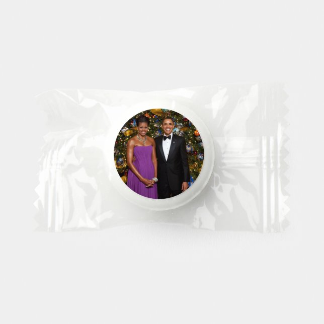 Christmas of President Barack Obama and Michelle Life Saver® Mints (Front)