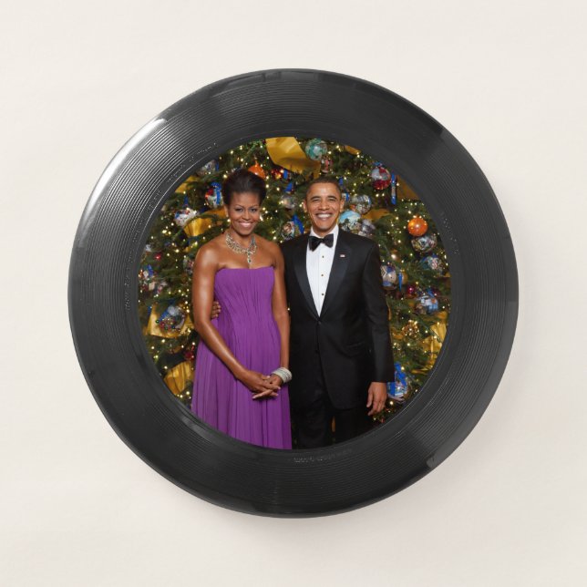 Christmas of President Barack Obama and Michelle Wham-O Frisbee (Front)