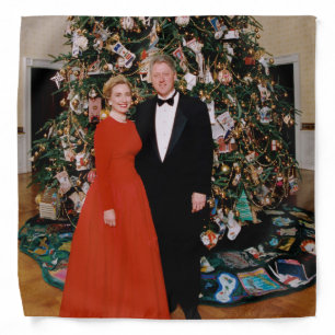 Christmas of US President Bill Clinton & Hillary  Bandana