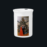 Christmas of US President Bill Clinton & Hillary  Beverage Pitcher<br><div class="desc">Bill & Hillary Clinton Christmas White House, Bill Clinton is an American politician from Arkansas who served as the 42nd President of the United States (1993-2001). He took office at the end of the Cold War, and was the first baby-boomer generation President. --- During the administration of William Jefferson Clinton,...</div>