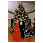 Christmas of US President Bill Clinton & Hillary  Cutout<br><div class="desc">Bill & Hillary Clinton Christmas White House, Bill Clinton is an American politician from Arkansas who served as the 42nd President of the United States (1993-2001). He took office at the end of the Cold War, and was the first baby-boomer generation President. --- During the administration of William Jefferson Clinton,...</div>