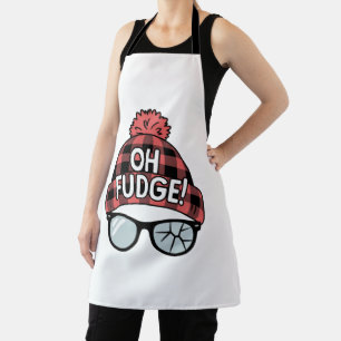 Christmas Oh Fudge Xmas Vacation Funny Holiday  Apron