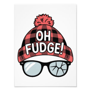 Christmas Oh Fudge Xmas Vacation Funny Holiday  Photo Print