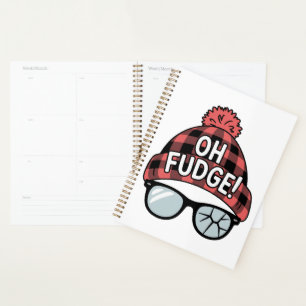 Christmas Oh Fudge Xmas Vacation Funny Holiday  Planner