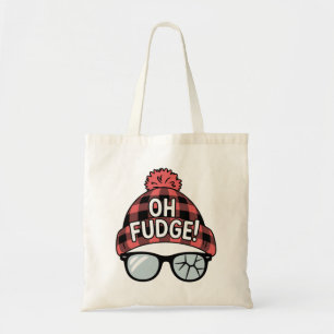 Christmas Oh Fudge Xmas Vacation Funny Holiday Tote Bag