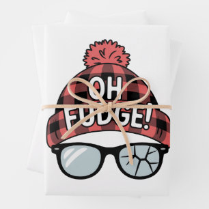 Christmas Oh Fudge Xmas Vacation Funny Holiday Wrapping Paper Sheets