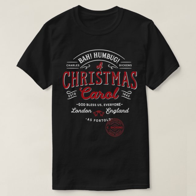 Christmas ol Bah Humbug Holiday Design Tradition  T-Shirt (Design Front)
