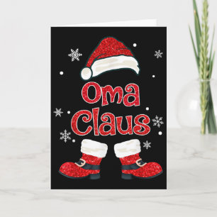 Christmas Oma Claus Grandmother Aunt Mother Daught Card