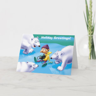Christmas on ice, Holiday Greetings! Card