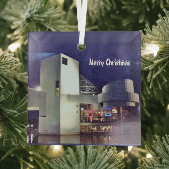 CHRISTMAS ON LAKE ERIE  GLASS ORNAMENT (Insitu)