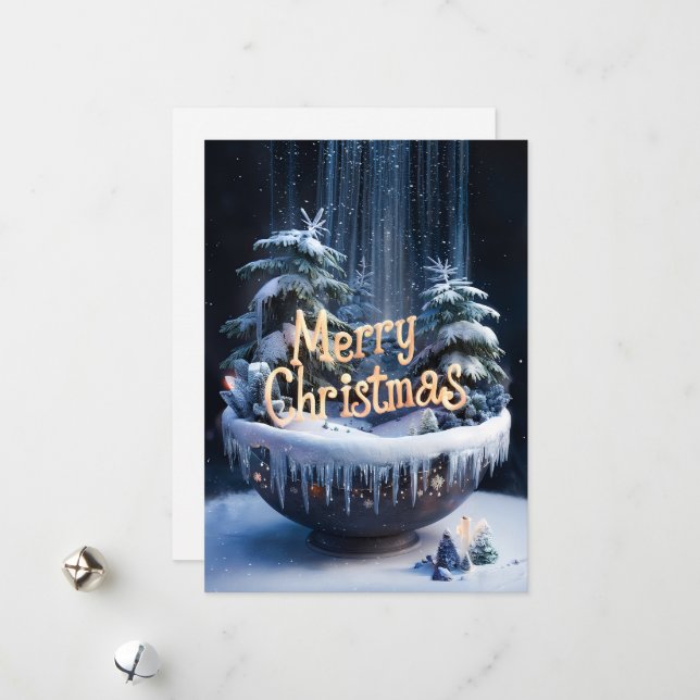 Christmas on Magical Bowl - Christmas Card #4 (Front/Back In Situ)