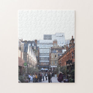 Christmas on Pavilion Road, Chelsea, London UK Jigsaw Puzzle