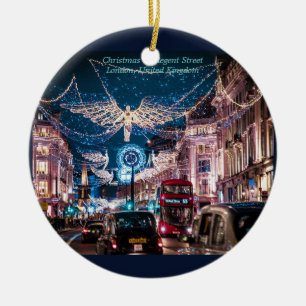 Christmas on Regent Street UK London Ceramic Ornament
