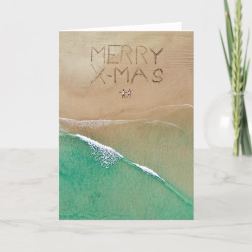 Christmas on the Beach Card