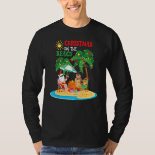 Christmas On The Beach Summer Vacation Christmas I T-Shirt