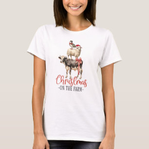 Christmas on the Farm Barnyard Animal T-Shirt