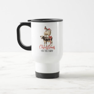 Christmas on the Farm Barnyard Animal Travel Mug