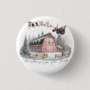 Christmas on the Farm,Merry Christmas Button