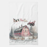 Christmas on the Farm,Merry Christmas Kitchen Towel