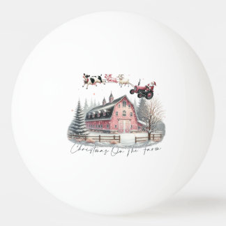 Christmas on the Farm,Merry Christmas Ping Pong Ball
