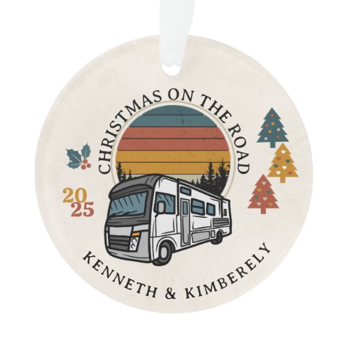 Christmas on the Road RV Ornament