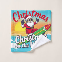 Christmas on the Waves Santa Design