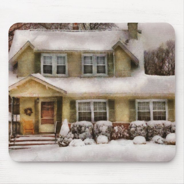 Christmas - One cold winter's morning Mouse Pad (Front)