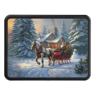Christmas One-horse Sleigh Santa Hitch Cover