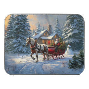 Christmas One-horse Sleigh Santa Jigsaw Puzzle