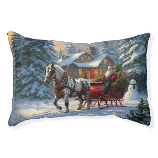 Christmas One-horse Sleigh Santa Pet Bed