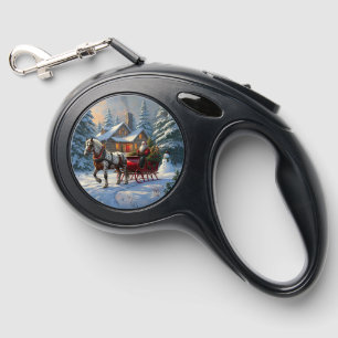 Christmas One-horse Sleigh Santa Retractable Pet Leash
