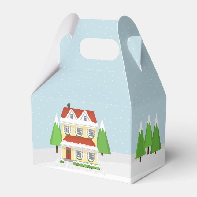 Christmas Open House Favor Boxes (Front Side)