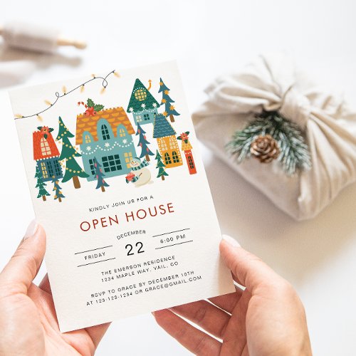 Christmas Open House Holiday Invitation