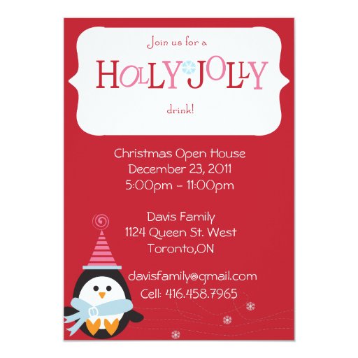 Free Christmas Open House Invitations 9