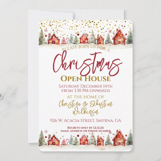 Christmas Open House Invitation (Front)
