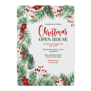 Christmas Open House Invitation