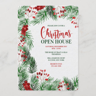 Christmas Open House Invitation