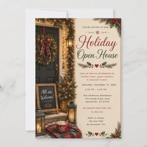 Christmas Open House Invitation