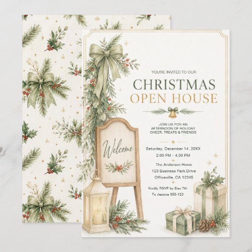 Christmas Open House Invitation