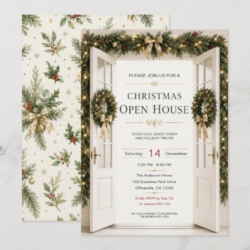 Christmas Open House Invitation