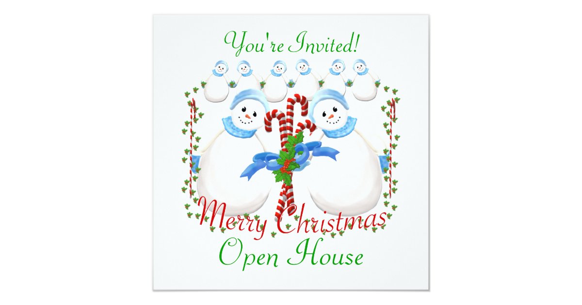 Christmas Open House Invitation | Zazzle.com