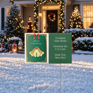 Christmas Open House Template Yard Sign