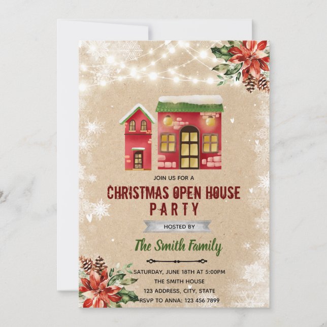Christmas openhouse invitation (Front)