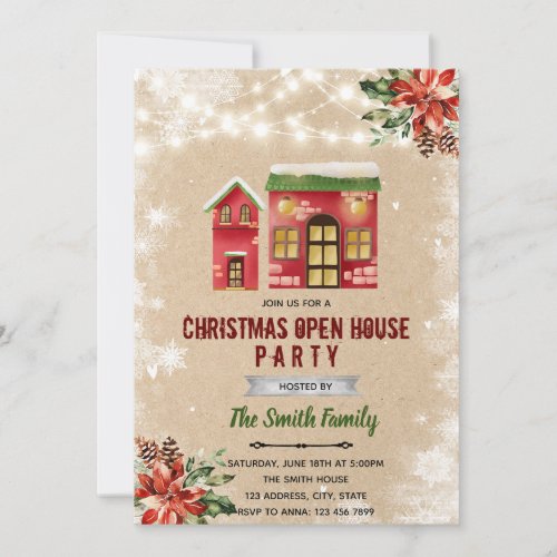 Christmas openhouse invitation