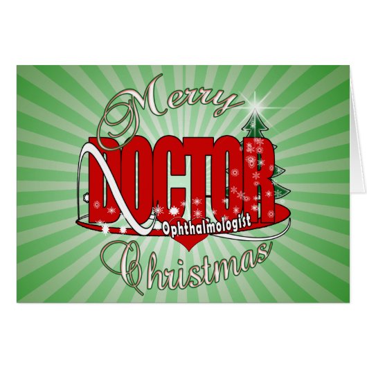 CHRISTMAS Ophthalmologist EYE DOCTOR (Front Horizontal)
