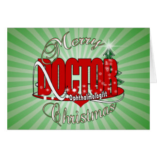 CHRISTMAS Ophthalmologist EYE DOCTOR Cards